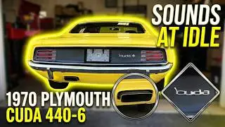 1970 Plymouth Cuda 440-6 | Sounds at Idle