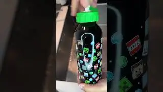 Minecraft bottle of water for kids #minecraft #gift #kids