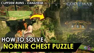 How to Solve Nornir Chest Puzzle - Cliffside Ruins - Vanaheim Guide  شرح | God of War Ragnarok