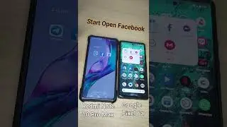 Open Facebook on Redmi Note 10 Pro Max vs Google Pixel 6a