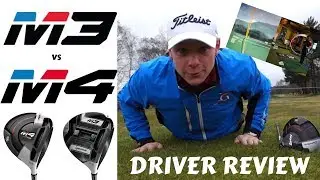 TAYLORMADE M3 v TAYLORMADE M4 DRIVER REVIEW. LAUNCH MONITOR & ON COURSE !