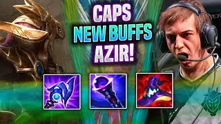 CAPS IS READY TO PLAY AZIR WITH NEW BUFFS! - G2 Caps Plays Azir Top vs Riven! | Season 2022