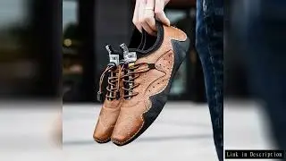 2023 New Leather Casual Shoes Men Sneakers Flat Comfortable Men Handmade Shoes Luxury Fashion Loafer