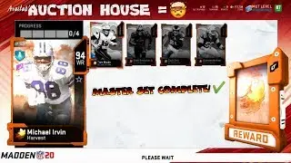 MICHAEL IRVIN MASTER SET COMPLETE! HOW TO MAKE COINS FAST! Madden 20 Ultimate Team