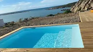 Piscine Bois Luxe Rectangulaire avec Escalier #lekingstore #piscinebois