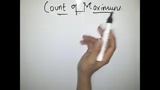Count Of Maximum || Codechef