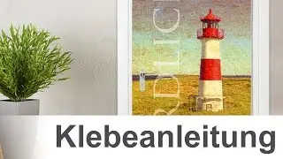 Klebeanleitung T&uuml;rbild - so bringst du dein T&uuml;rposter am einfachsten an! NEU