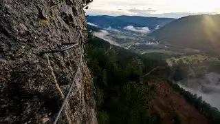 MA PREMIÈRE EXPÉRIENCE EN VIA FERRATA (dans mon département d'enfance, la Lozère)