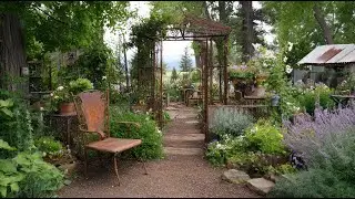 Create Outdoor Living Trends: An Upcycled Oasis Using Found Objects For A Unique Garden Space