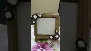 Photo Frame using carton box #photoframe waste material art #wastematerialcraft #school
