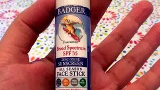 Badger SPF 30 Plus Sunscreen All Season Face Stick Unscented REVIEW