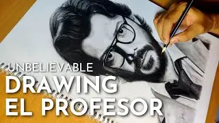 Drawing The Professor From Money Heist (La Casa De Papel)
