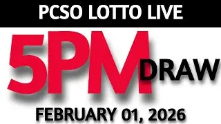 Lotto Result Today 5pm Draw February 01, 2026 Swertres Ez2  PCSO LIVE