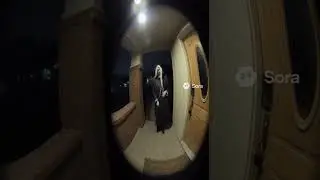 Dont answer. Sora 2 AI scary doorcam footage!