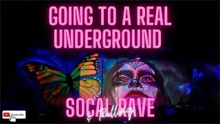 GOING TO A SOUTHERN CALIFORNIA 🛸 UNDERGROUND RAVE  👾 + ROLLING 🌀👽 SAN DIEGO RAVE SCENE 📍