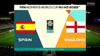 SPAIN v ENGLAND - FINAL 2023 - FIFA Women's World Cup Australia & New Zealand . #fifawwc