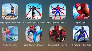 Rope Fighter Action,Black Spider Rope Superhero,The Amazing Spider-Man 2,Spider Power Hero Fighter