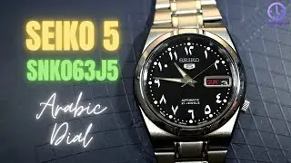 Seiko 5 SNK063J5 review | Arabic dial | Intregrated bracelet
