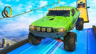 Monster truck riders stunts gameplay video jump#trendingsgame #racinggames#androidgames #automobile 
