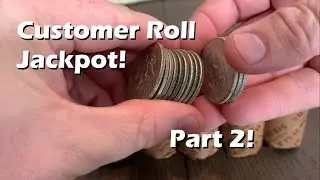 Customer Roll Jackpot - Part 2 - Coin Roll Hunting Silver Half Dollars