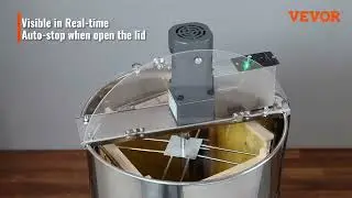VEVOR Manual Honey Extractor 🍯: Effortless Honey Harvesting with 2/4 Frame Spinner!