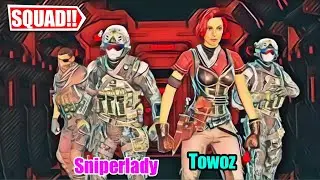 HAVING FUN WITH SNIPERLADY SQUAD IN COD MOBILE BATTLE ROYALE