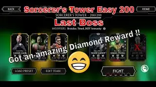 Finished it 2nd time !! Sorcerer's Tower Easy | 200  + Rewards | An amazing , Epic Diamond Reward.