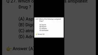 Question | Antiplatelet | antiplatelt Drug #shorts #nursing #medical