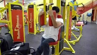Adaptive Weightlifting - Machine Pectoral Flies (Wheelchair user) (Paraplegic)