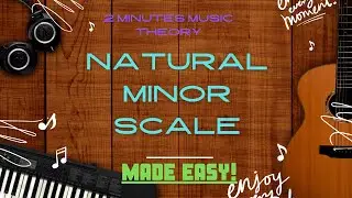 How to build any natural minor scale (EASY!) |2 minutes music theory| #music #minorscale