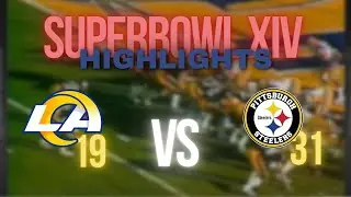 SUPER BOWL XIV: (14)  LOS ANGELES, RAMS 19 Vs. PITTSBURGH, STEELERS 31 @ Rose Bowl  CA.  01/25/1981.