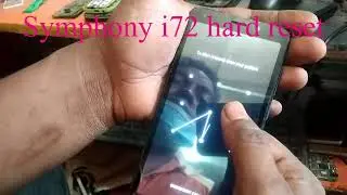 Symphony i72 hard reset Frp Pin Pattern Unlock