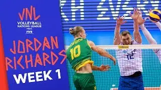 21 Points against Brazil: Jordan Richards | Volleyball Nations League 2019
