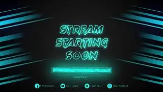 FREE Animated Live Twitch Stream Design Package | Stream Starting Soon Template | After Effects#PUBG