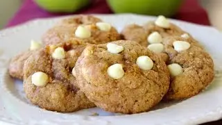 HOW TO MAKE APPLE PIE COOKIES (apple, cinnamon, white chocolate cookies)