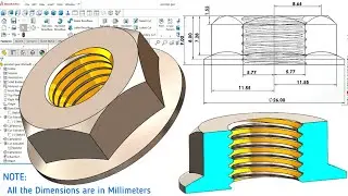 Crafting Flange Nuts in Solidworks: An Ultimate Solidworks tutorial 