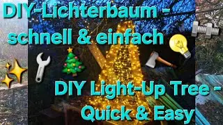 Making a Wooden Light Tree | Simple DIY with String Lights, Austria, December 2025