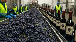 Inside the Grapes Wine Factory: How Grapes Are Turned Into Wine In A Factory (Full Process)