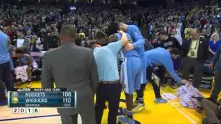Kenneth Faried neck injury: Golden State Warriors vs. Denver Nuggets