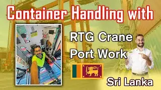 Container Crane Operations at Port &ndash; RTG in Action #craneoperator #container #containerhandling #rtg