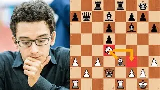 Caruana and His Middle Game Prowess | Caruana vs Lenderman | US Chess Championship 2019
