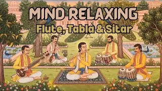 Mind Relaxing Flute Tabla and Sitar Compilation | Hindustani Instrumental Music