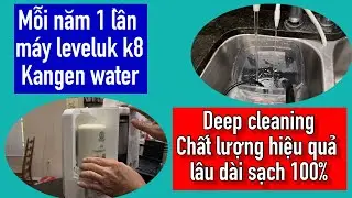 Chia sẻ c&aacute;ch deep Cleaning cho leveluk k8 Kangen water chất lượng.