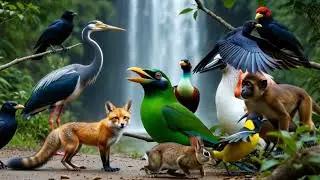 Rare Birds & Wild Animals Together 🦜🦩 | Green Broadbill to Kiwi | AI 3D AnimationKing Bird 