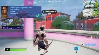 Collect gem fragments near Characters fortnite