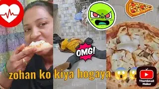 Pizza khate waqt zohan ko kiya hogaya 😱