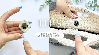 😲Cómo colocar BROCHES de IMAN | Tutorial paso a paso Hebras Crochet
