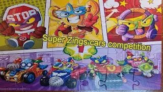 Super Zings cars competition. Puzzle