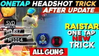 Perfect One Tap Headshot Trick | Raistar One Tap Headshot Trick | All Gun Headshot Trick | Free Fire