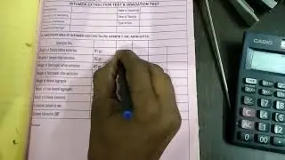Bitumen Extraction Test Calculation Hindi main on format